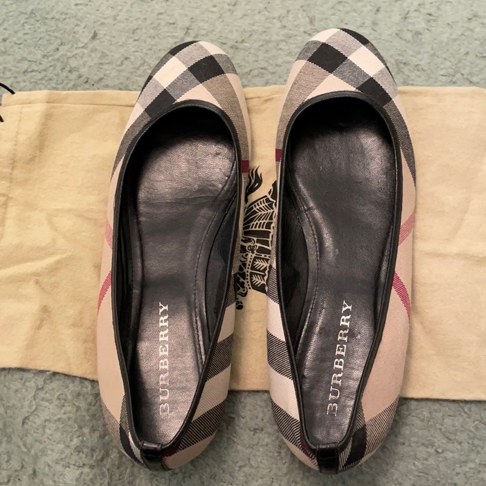Burberry Fabric Ballet Flats